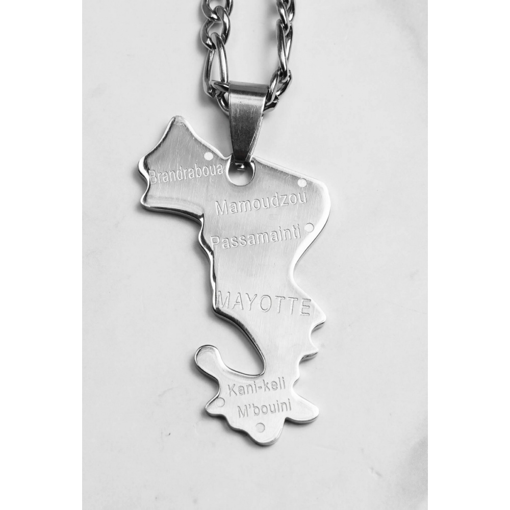 Collier Pendentif Carte De La Colombie Pour Femmes - Acier Inoxydable Doré Ou Argenté - Longueur Réglable - Design Minimaliste - Cadeau Personnalisé