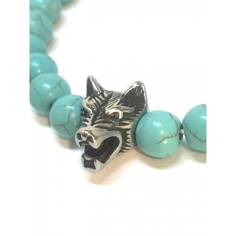 Connecteurs De Bracelet Tête De Loup En Métal Massif - Antique Vintage - Lot De 20 Pièces