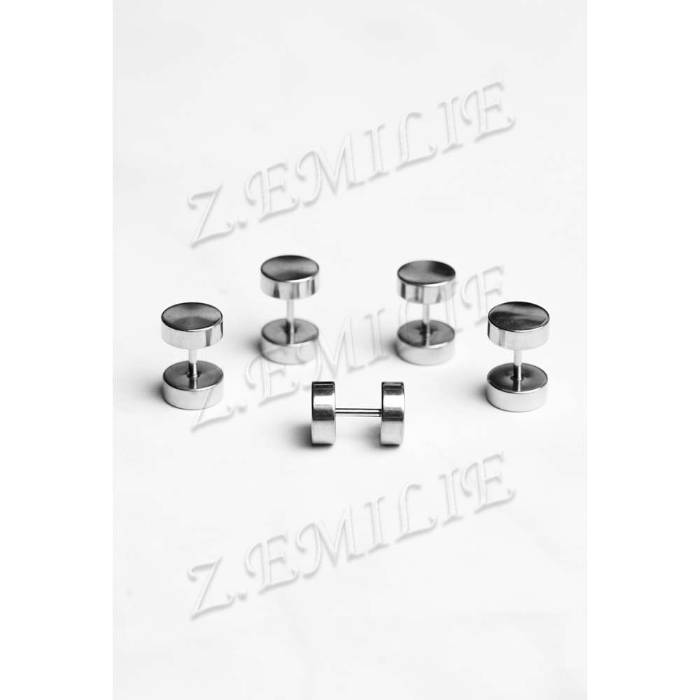 Boucles D'Oreilles Fake Plugs - Fausses Boucles Tunnel Style Punk