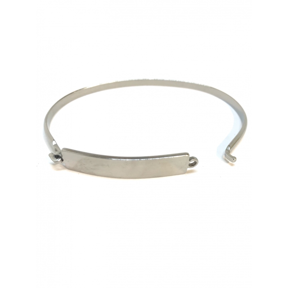Bracelet Plaqué or rectangle Onyx Vert - La Petite Tribu