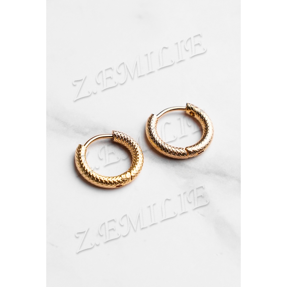 Boucles d'oreille créole épaisse - France
