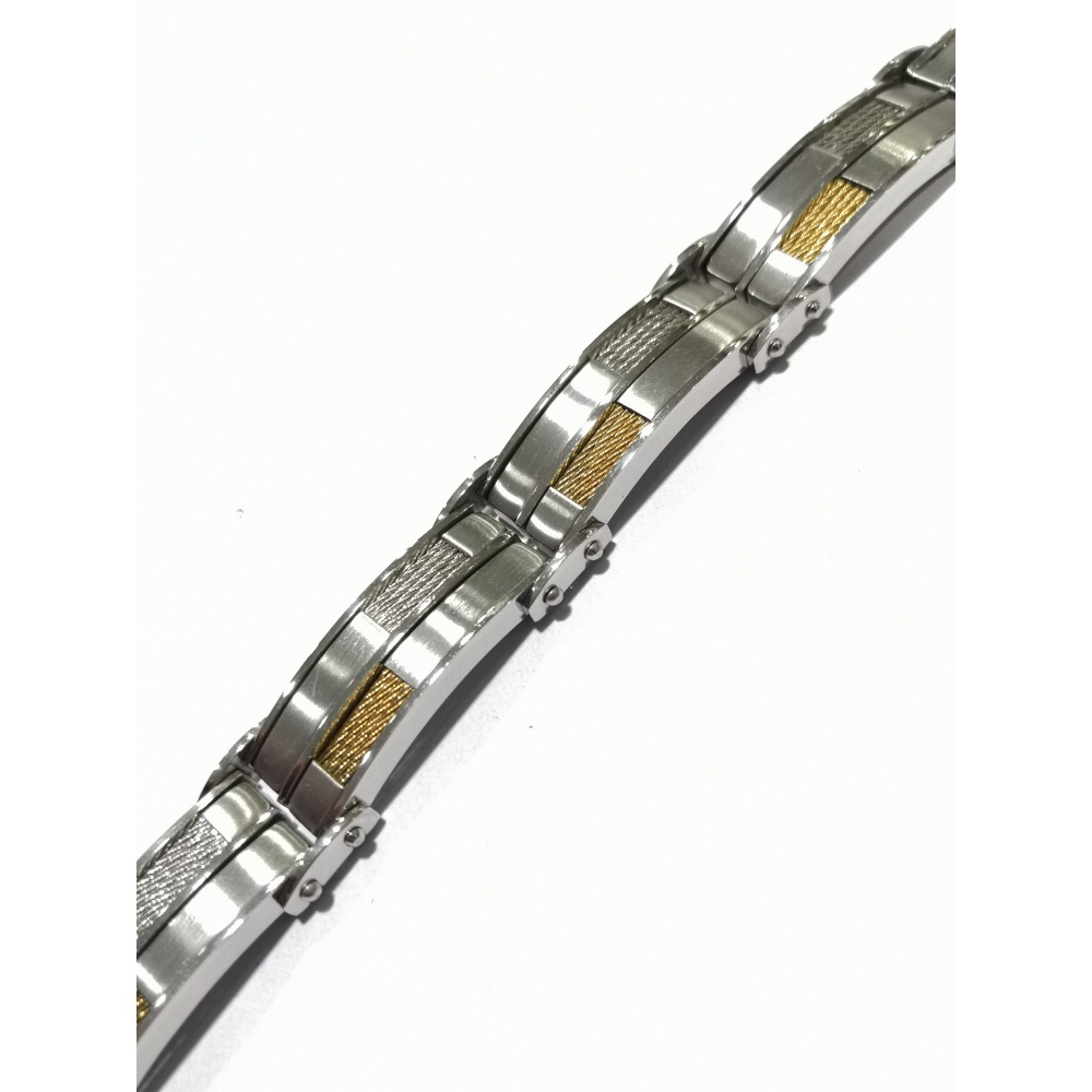 BRACELET ACIER CÂBLE HOMME - (INOXYDABLE)