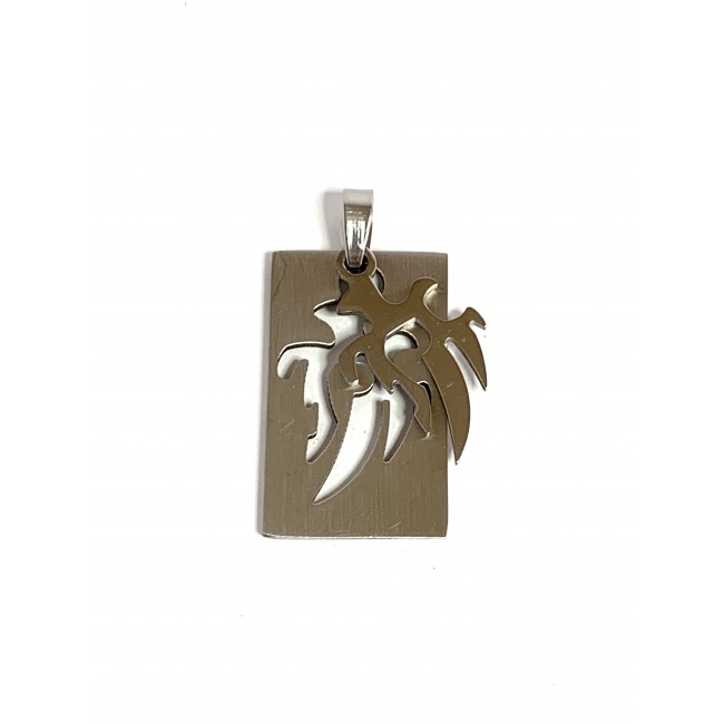 Pendentif Cœur Tribal Acier Inoxydable + Chaîne 50 Cm – Édition Limitée 200 Ex. – Neuf, Qualité Pro – Bijou Homme/femme