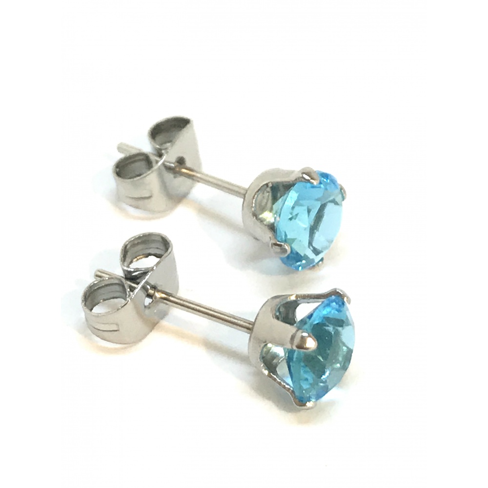 Boucles D'oreilles Percées Strass Rondes Noires - Occasion En Parfait état - Bijou Fantaisie