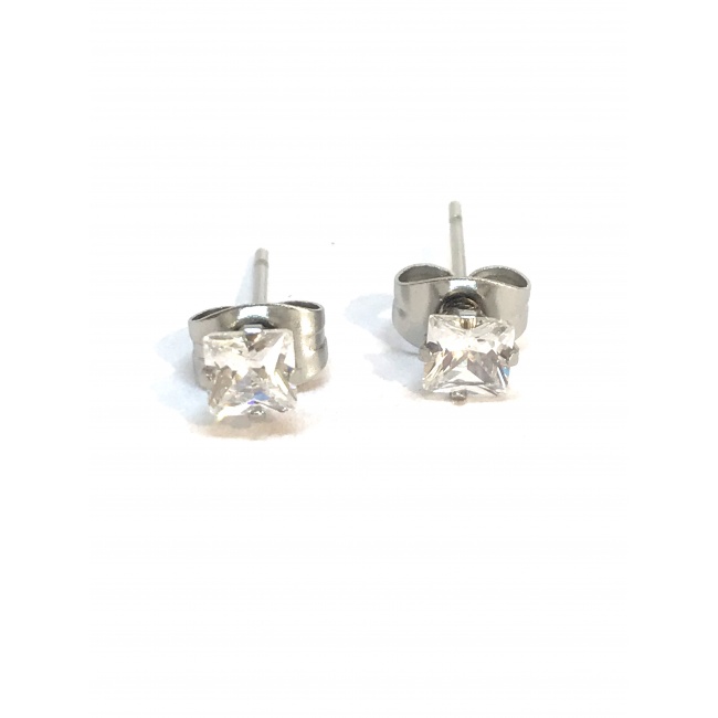Achetez Boucle d'oreille femme Caerulea en Or Blanc 375 Zircone 0.03