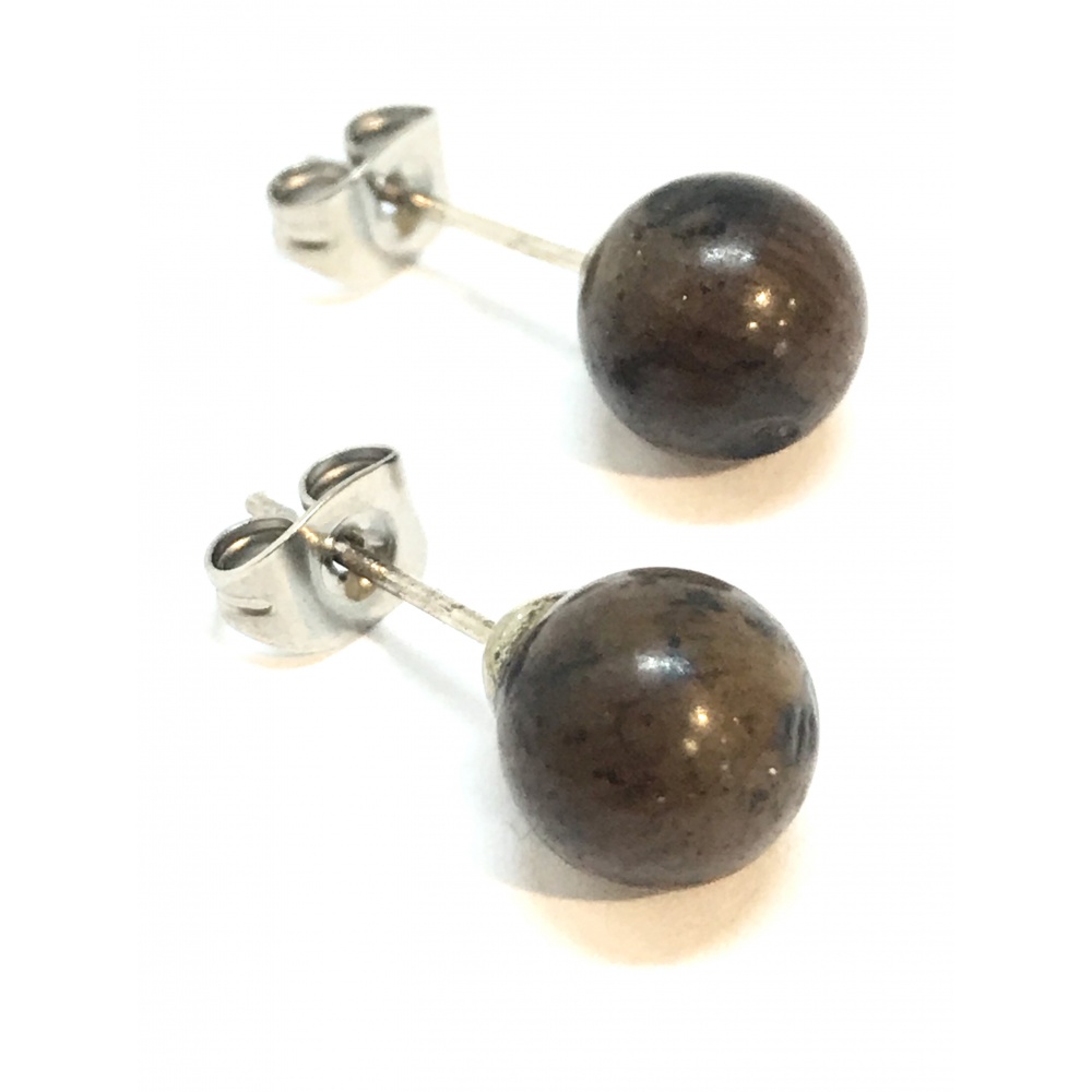 Boucles D Oreilles Homme Acier Inoxydable,Moulin À Vent 8Mm Boucle D Oreille Noir Homme[u19240
